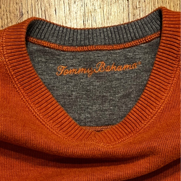 Tommy Bahama Crewneck Sweater Orange XL - Picture 8 of 8